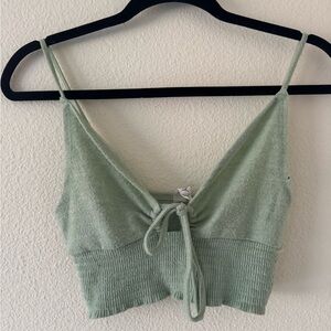 Cotton On Mint Green Tie-Front Knit Cami
